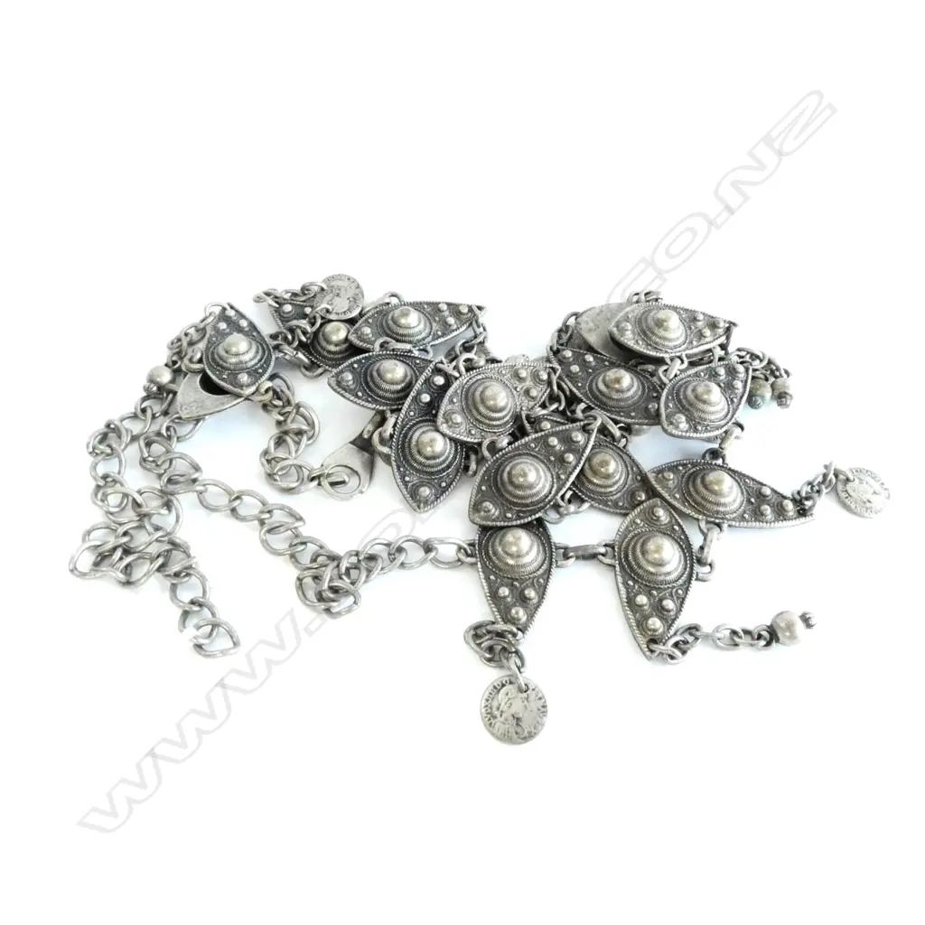 COIN SILVER  COLOURED ? BELT Image 1++