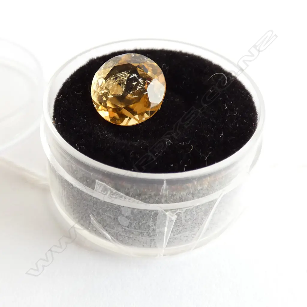 3.09 CT ROUND CITRINE 9MM DIA Image 1++