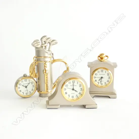 3 QUARTZ CLOCKS 