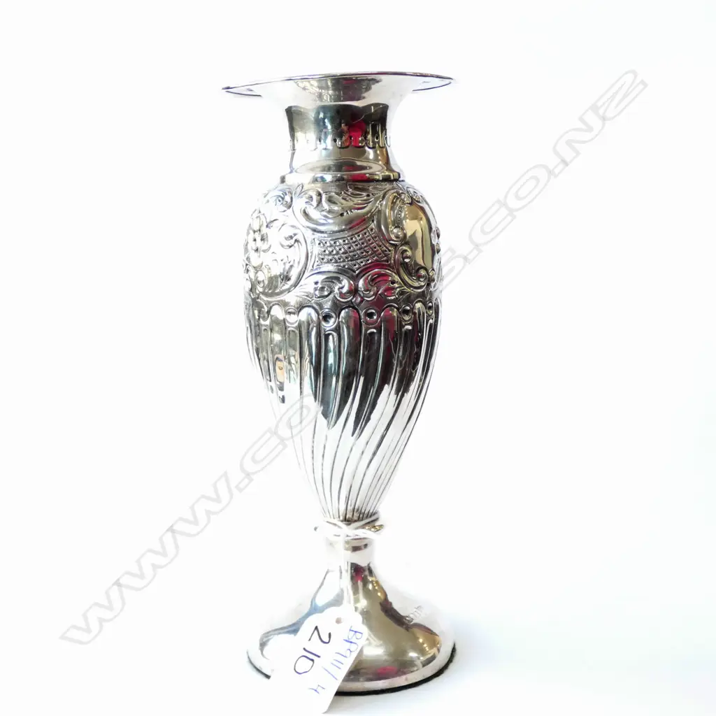STG SILVER VASE SHEFFIELD C. 1900  Image 1++