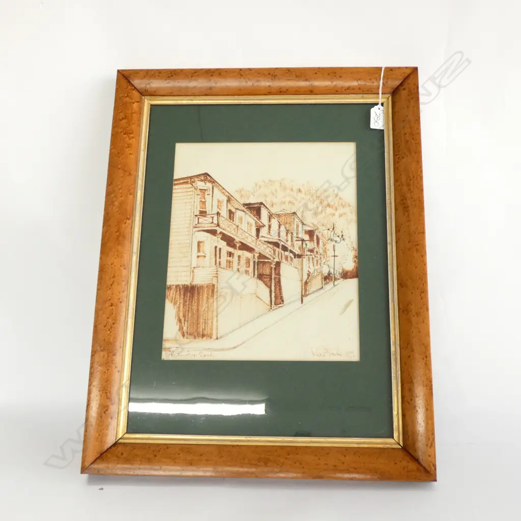 MICHAEL FOWLER 'OFF TINAKORI RD' 550 X 425MM FRAME Image 1++