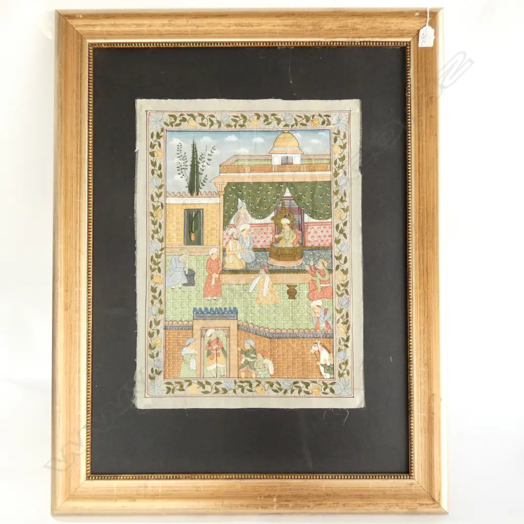 INDIAN FRAMED ARTWORK H. 550 L. 400 MM  Image 1++