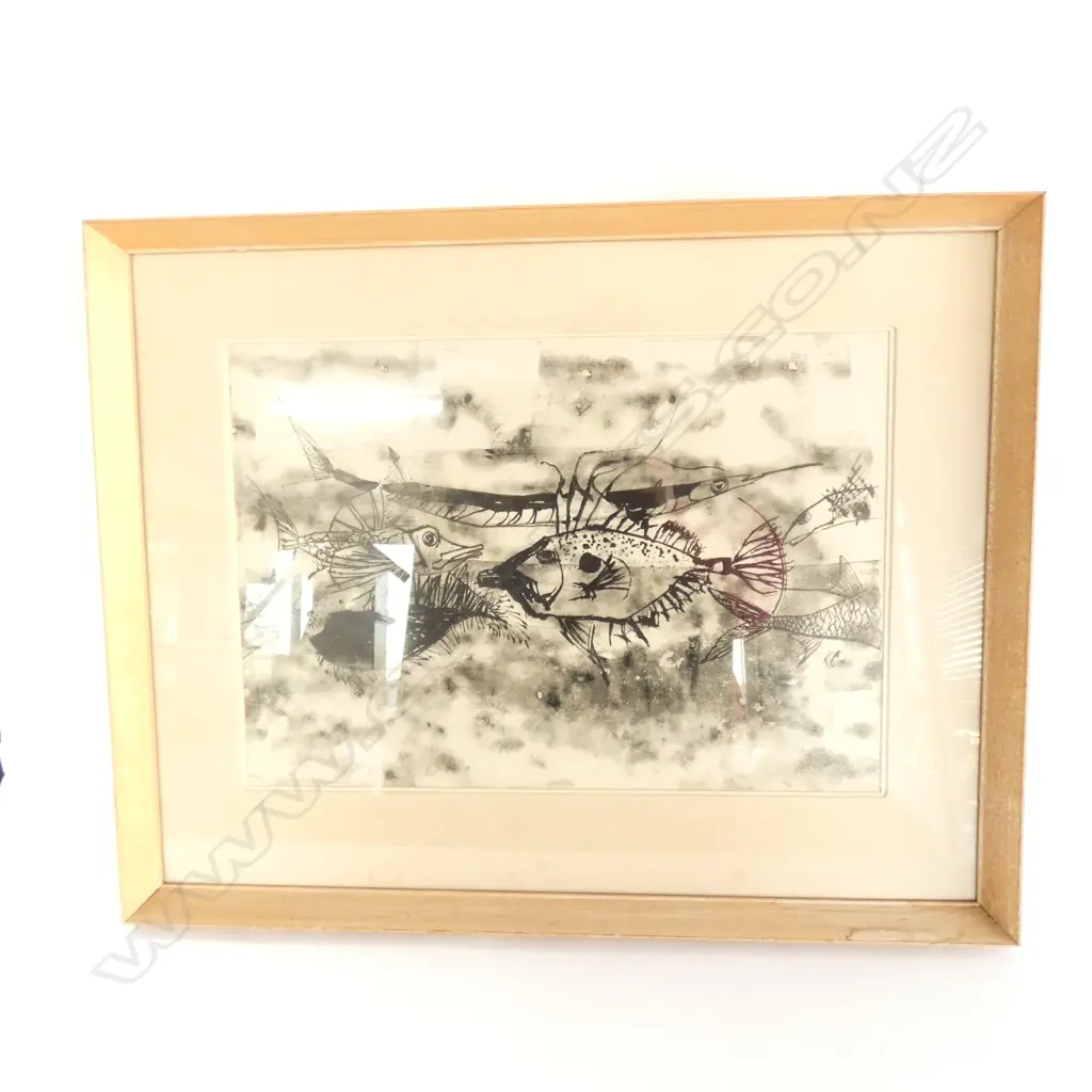 KATE COOLAHAN 'AUSTRALIAN FISH' LITHOGRAPHIC PRINT 520 X 365MM IMAGE Image 1++