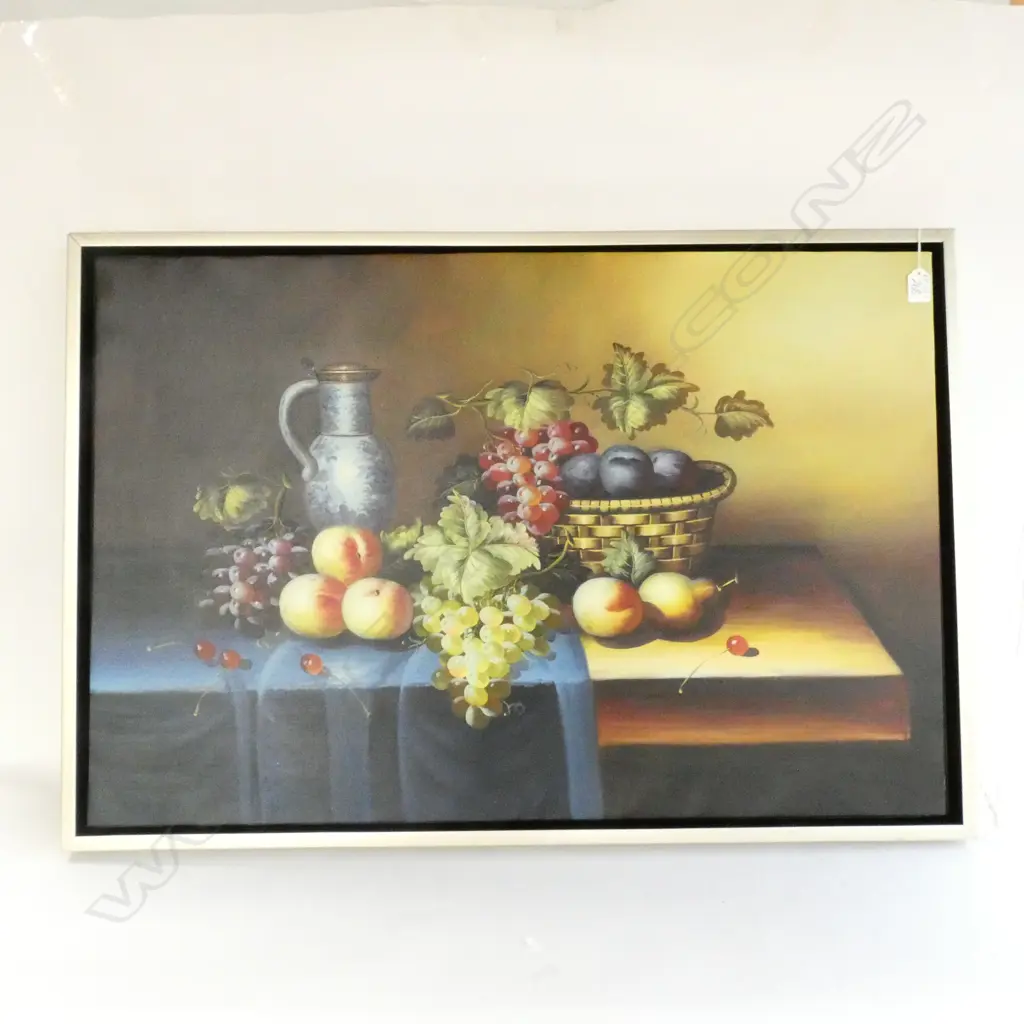 STILL LIFE OIL ON CANVAS 595 X 895MM CANVAS Image 1++