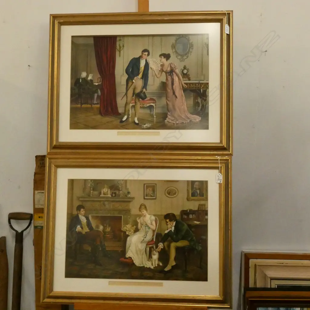 TWO PRINTS; 'TWO STRINGS TO HER BOW' & 'TO BE OR NOT TO BE' 650 X 720MM FRAME Image 1++