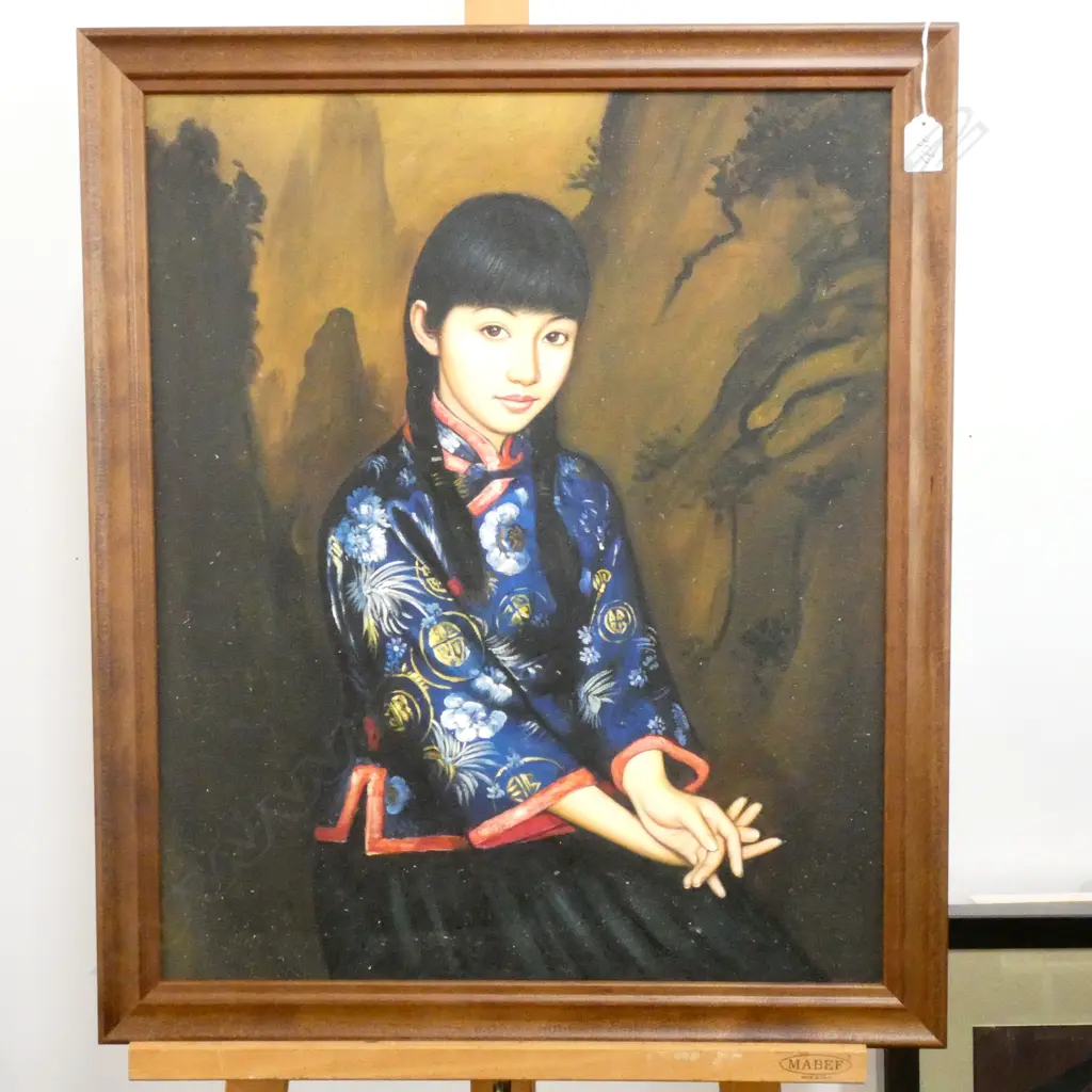 YOUNG CHINESE WOMAN OIL 600 X 500MM IMAGE Image 1++