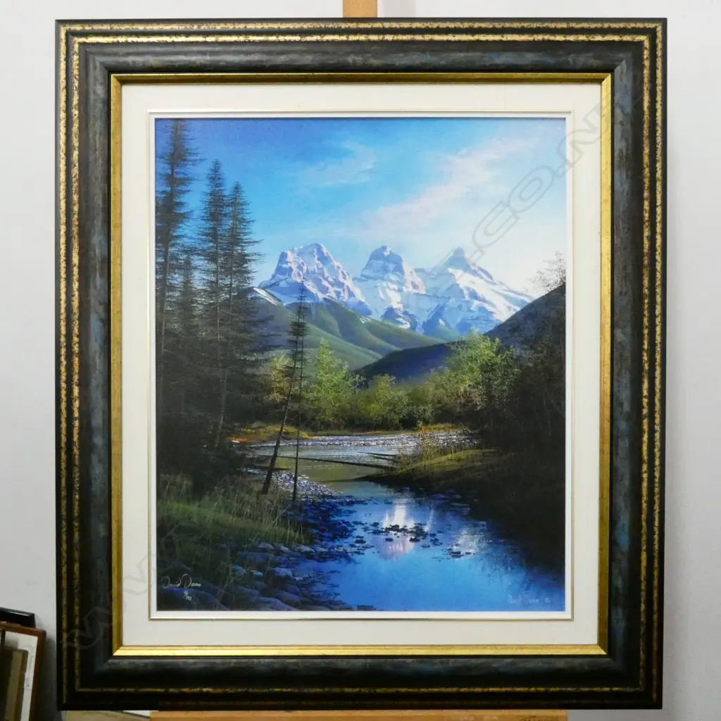 DAVID DAASK OIL PAINTING "THE THREE SISTERS" CANADA 600X500 Image 1++