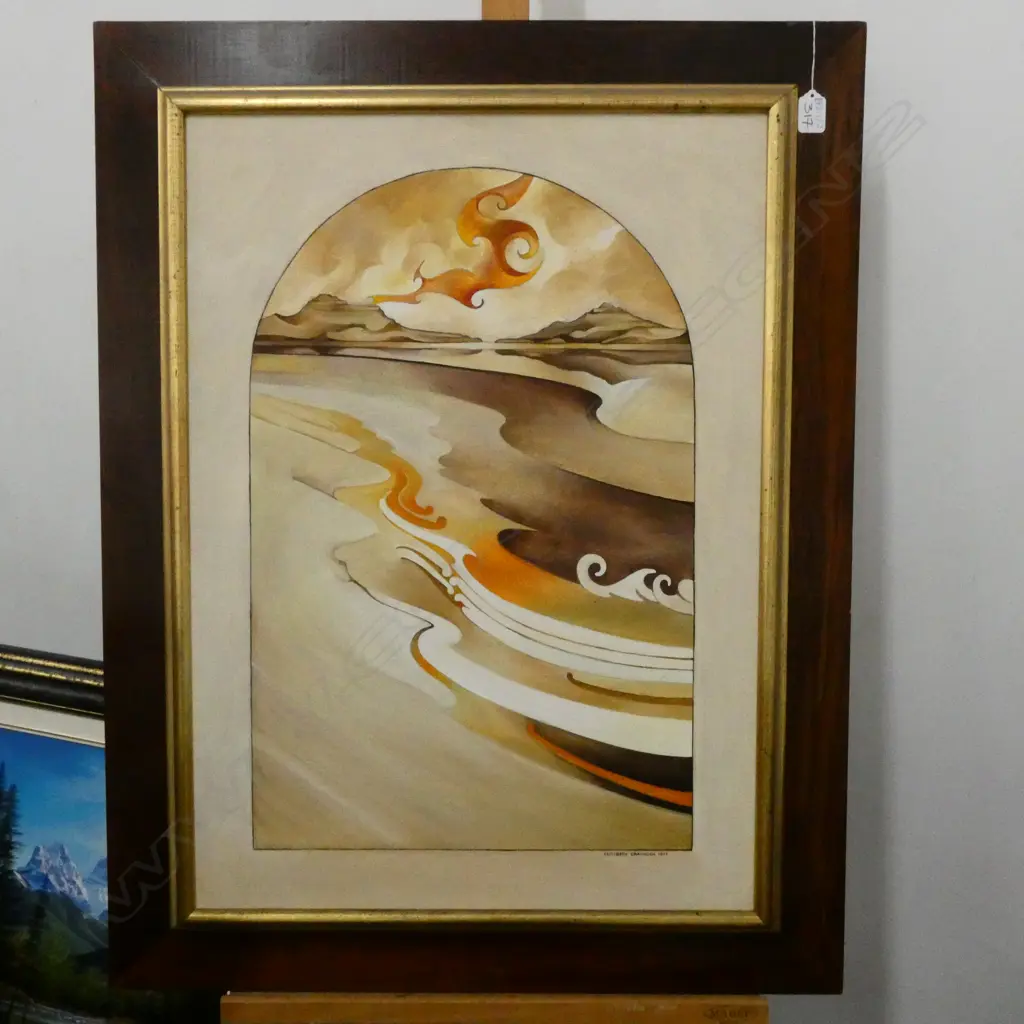 ELIZABETH GRAINGER 'TAHUNA' OIL ON CANVAS 1975 880 X 680MM Image 1++