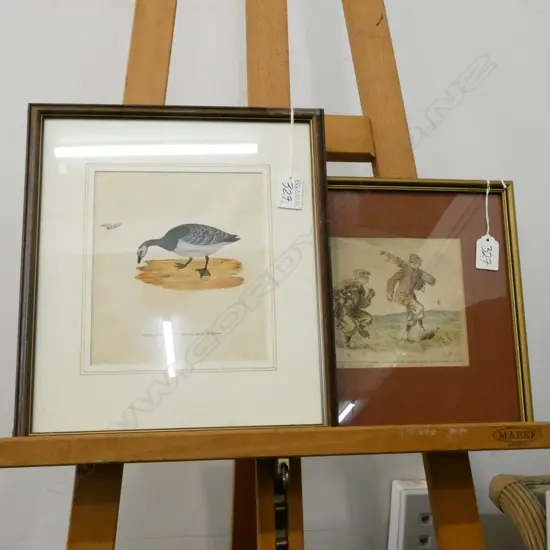 FRANK REYNOLDS PRINT + CAPTAIN JOHN CAMPBELL GOOSE W/C C. 1865 185 X 160MM