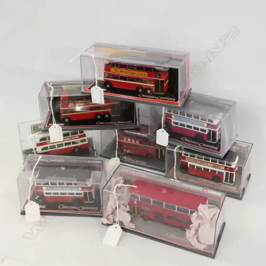 8 RED DOUBLE DECKER CORGI THE ORIGINAL OMNIBUS
