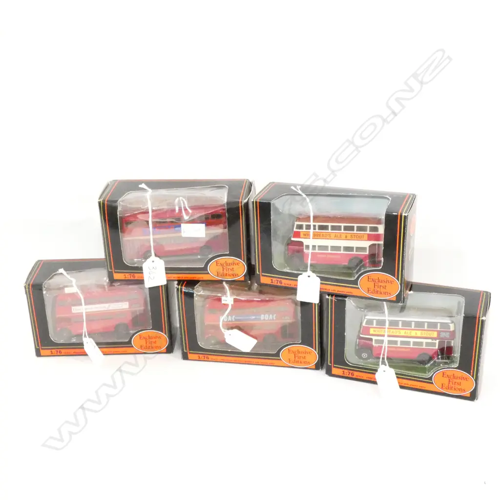 5 EXCLUSIVE FIRST EDITIONS RED DOUBLE DECKER BUSES Image 1++