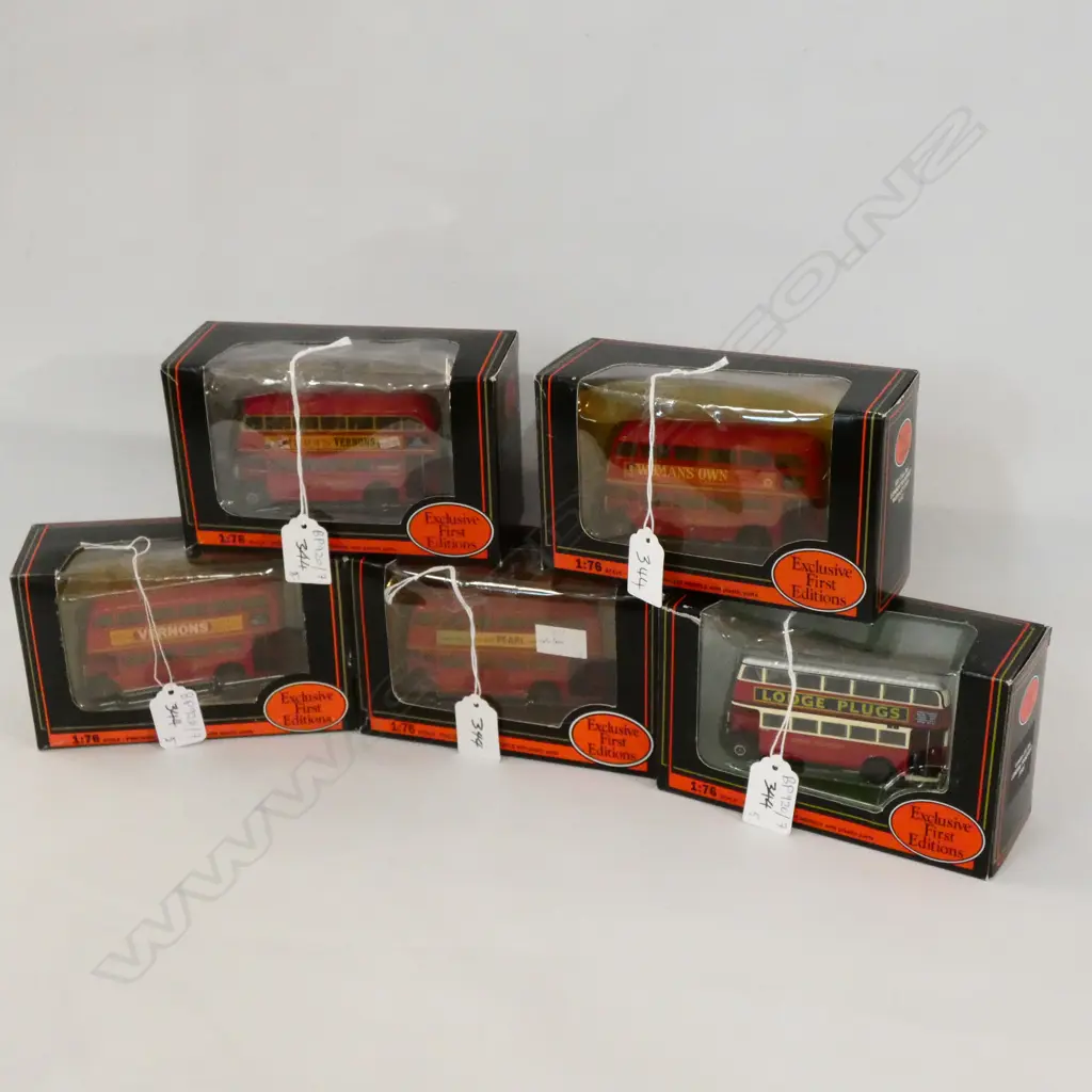 5 EXCLUSIVE FIRST EDITIONS RED DOUBLE DECKER BUSES Image 1++