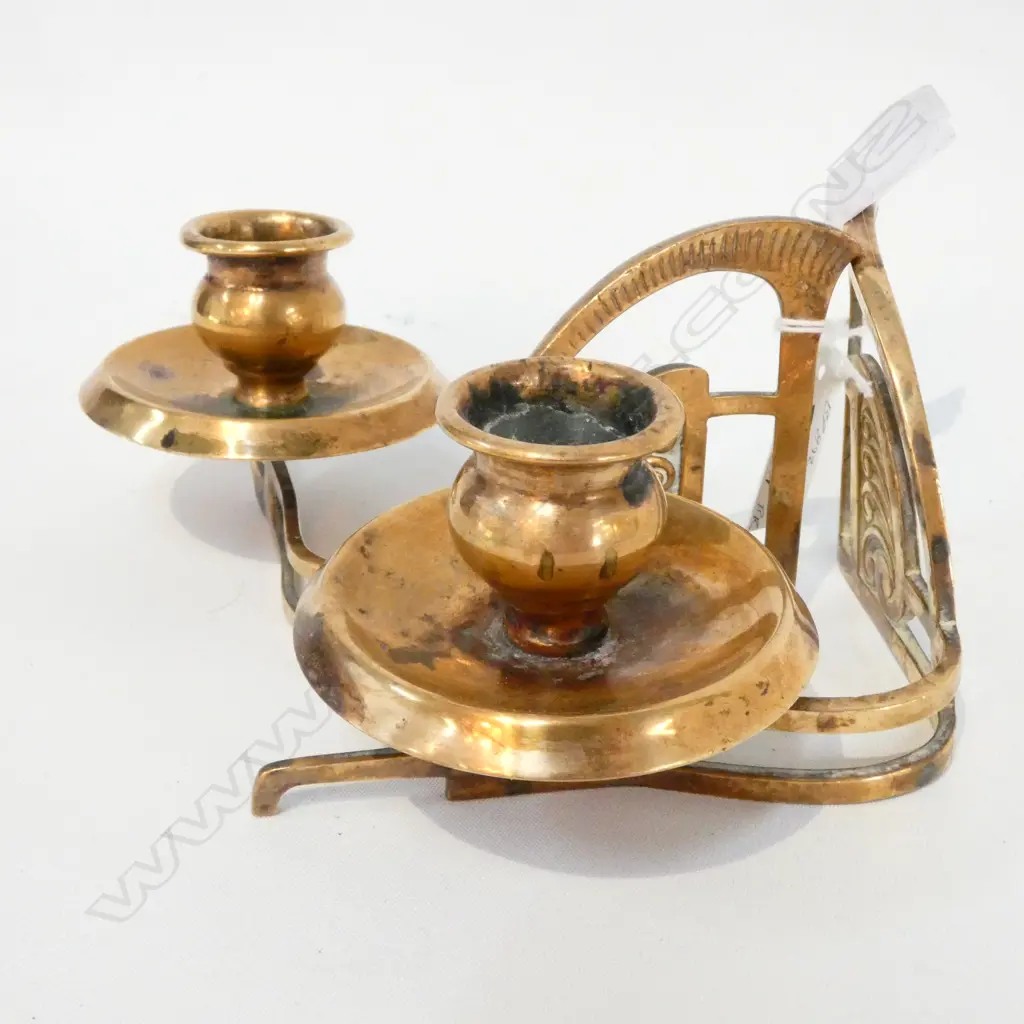 PR COPPER PIANO CANDLE STICKS MINUS FITTINGS Image 1++