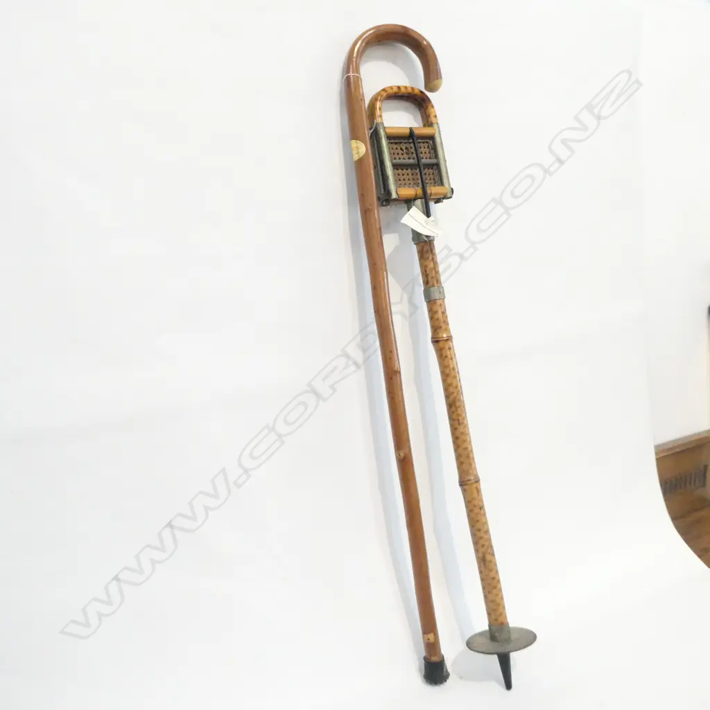 MOTTLED BAMBOO SHOOTING STICK + CANE Image 1++