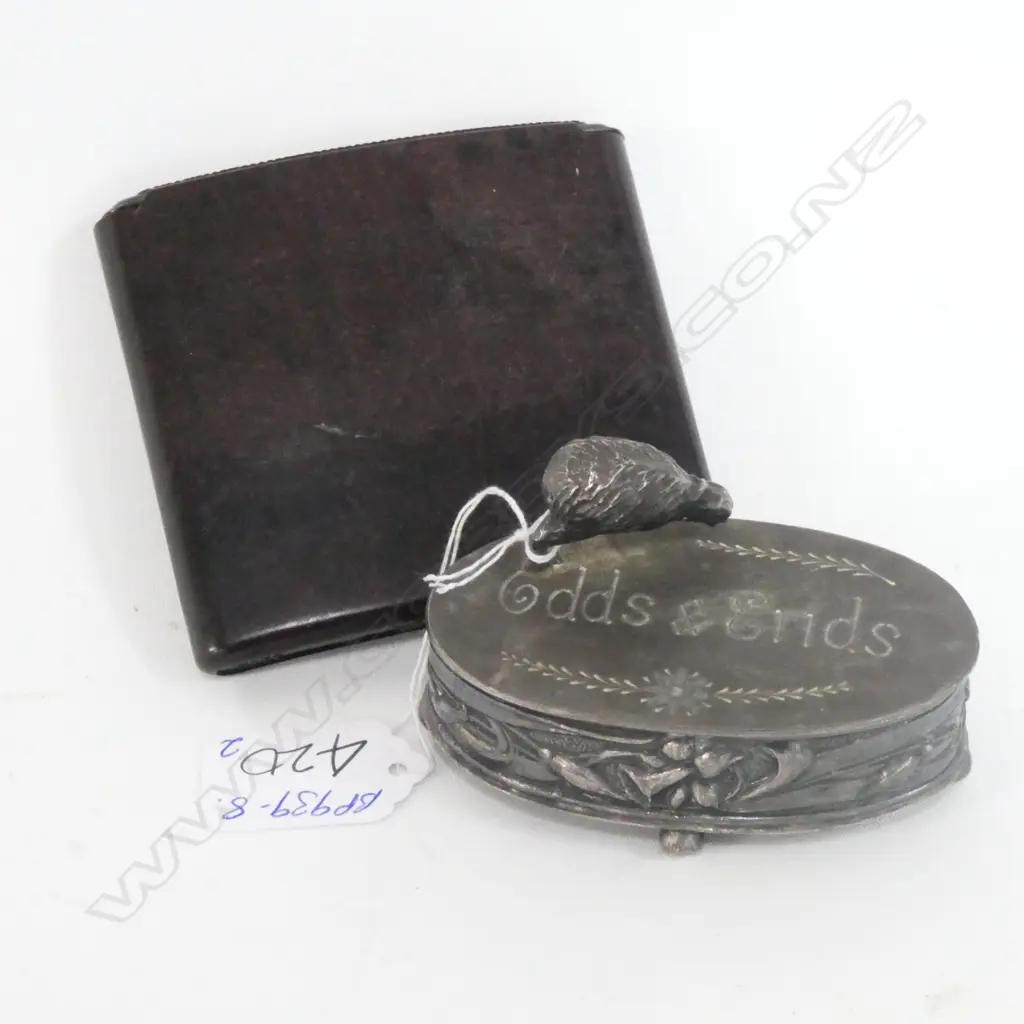 EDW S/PLATE 'ODDS & ENDS' ART NOUVEAU BOX + ... Image 1++