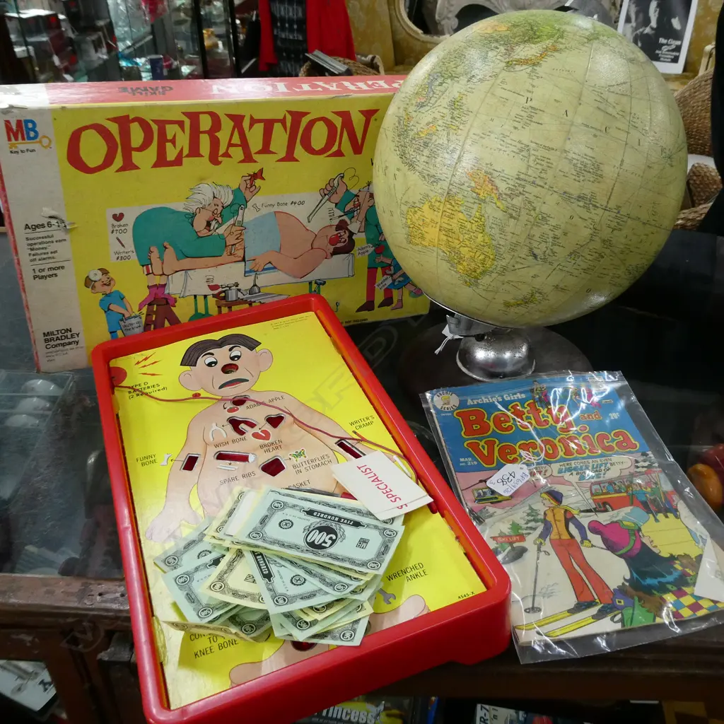 OPERATION GAME, COMIC & VINTAGE GLOBE AF H. 350MM Image 1++