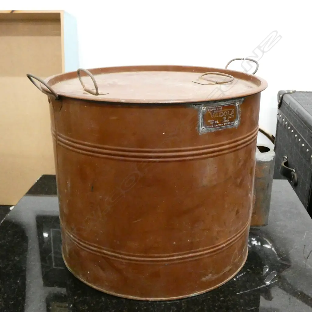 COPPER FOWLERS VACOLA BOILER POT H. 320mm Image 1++