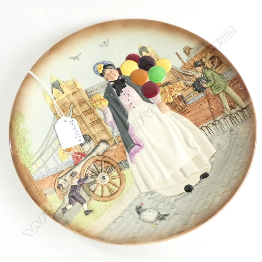 ROYAL DOULTON BIDDY PENNY FARTHING CABINET PLATE Image 1++