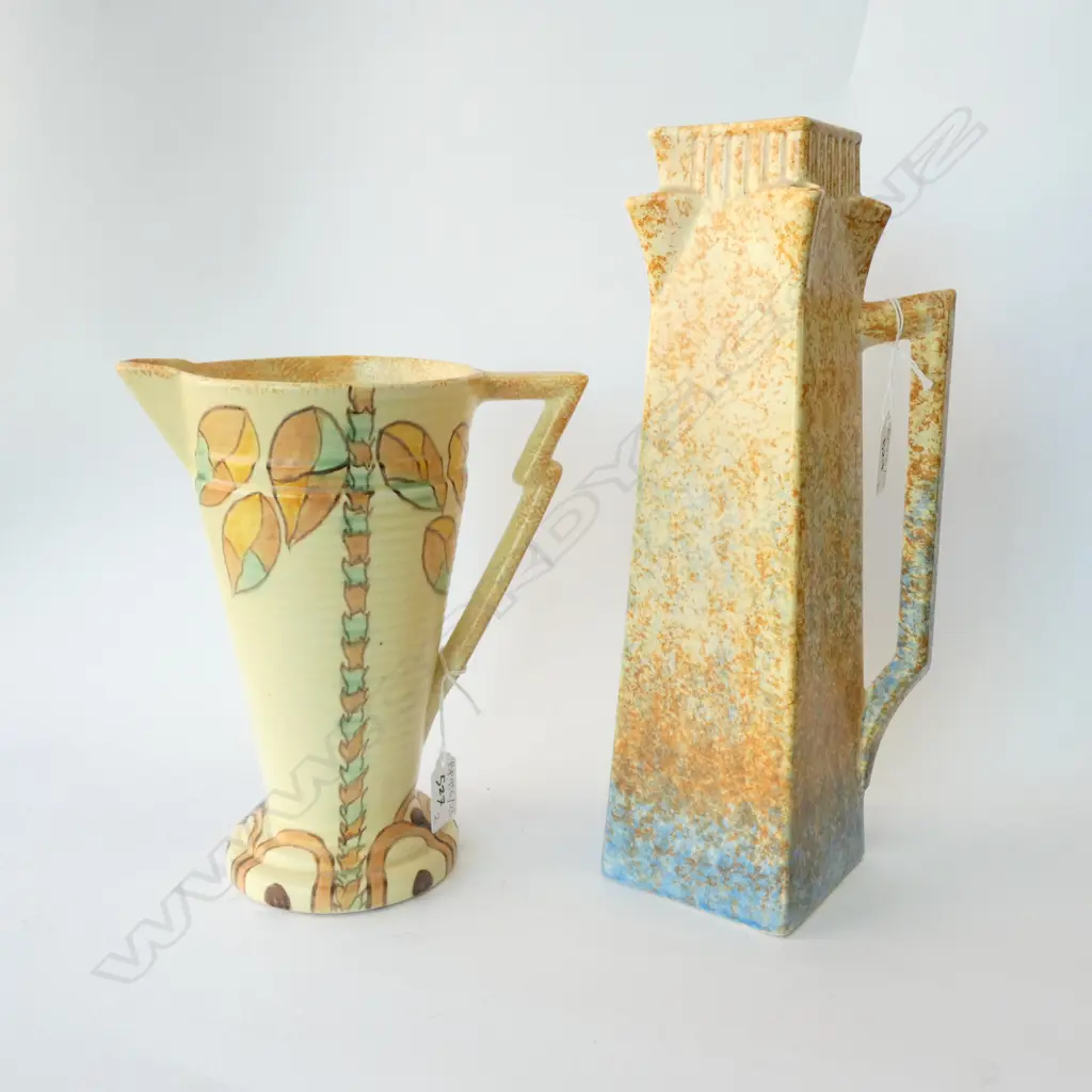 2 TALL ART DECO JUGS H. 330MM Image 1++