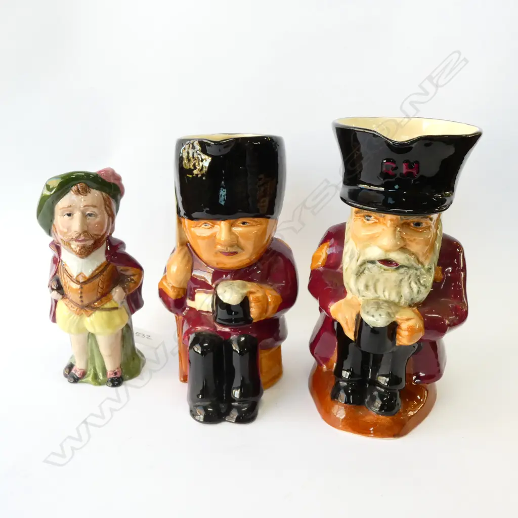 PR SHORTER & SON TOBY JUGS H. 225MM + SIR FRANCIS DRAKE  Image 1++