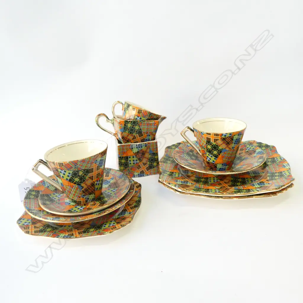 ROYAL WINTON "TARTANS" PART TEA SET Image 1++