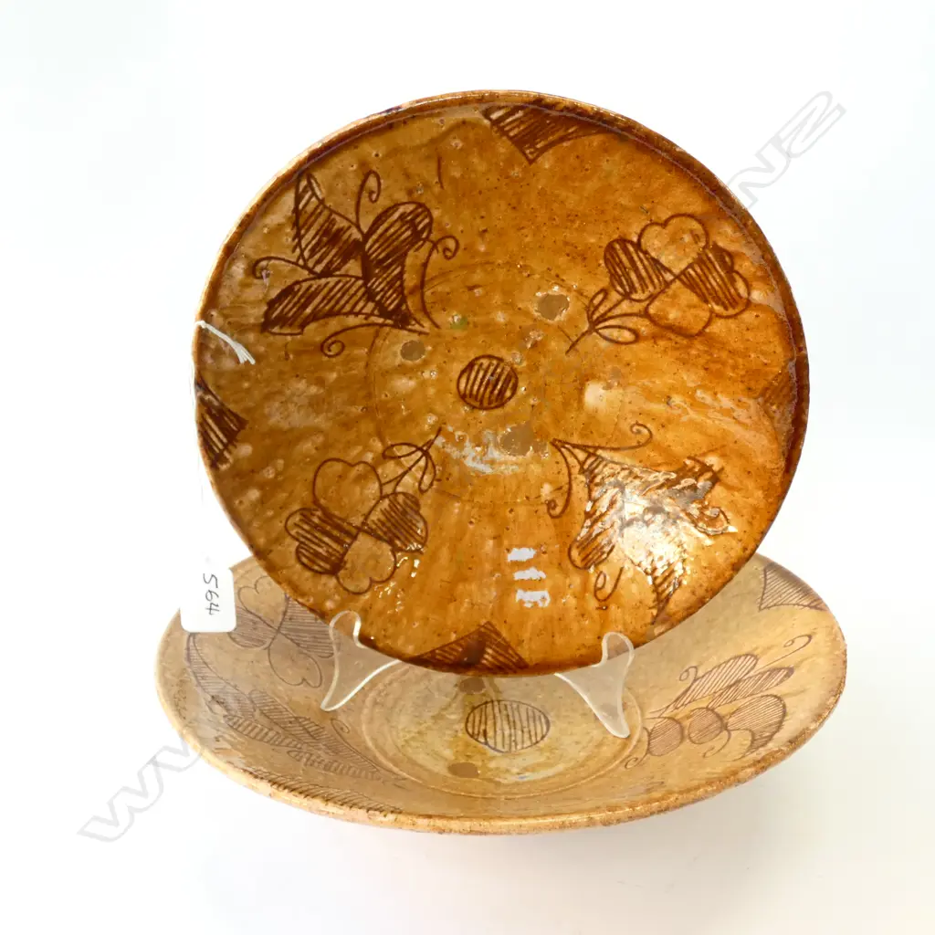 PR SLIPWARE EARTHEN WARE BOWLS 300mm DIA Image 1++