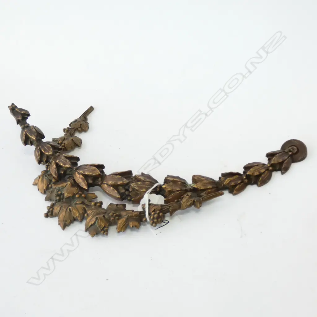 2 ORMOLU PART WREATH MOUNTS. Longest 280mm Image 1++