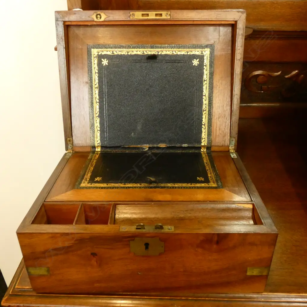BRASS BOUND WRITING SLOPE W. 300MM Image 1++