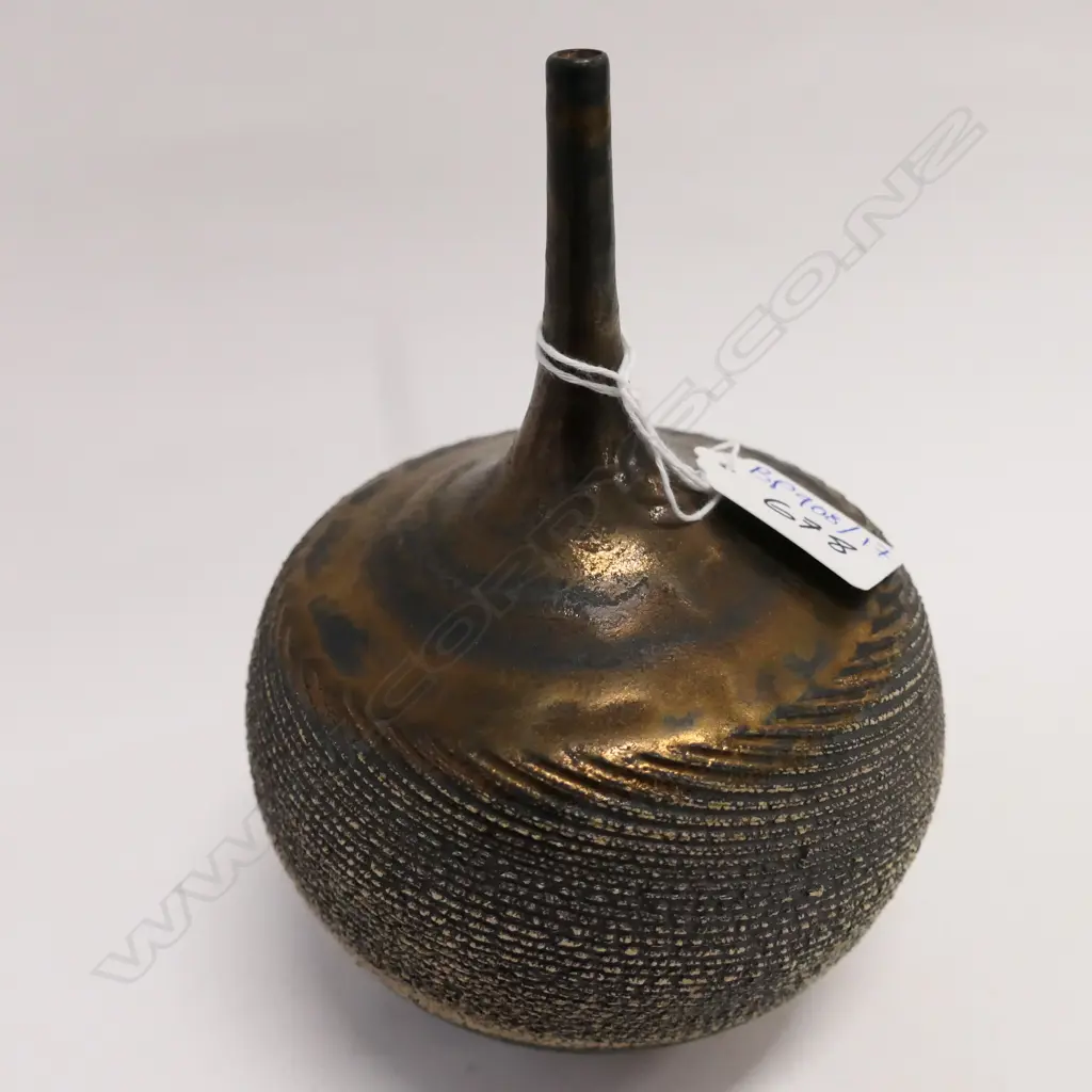 JOHN PARKER BRONZE GLAZE VASE H. 160MM Image 1++
