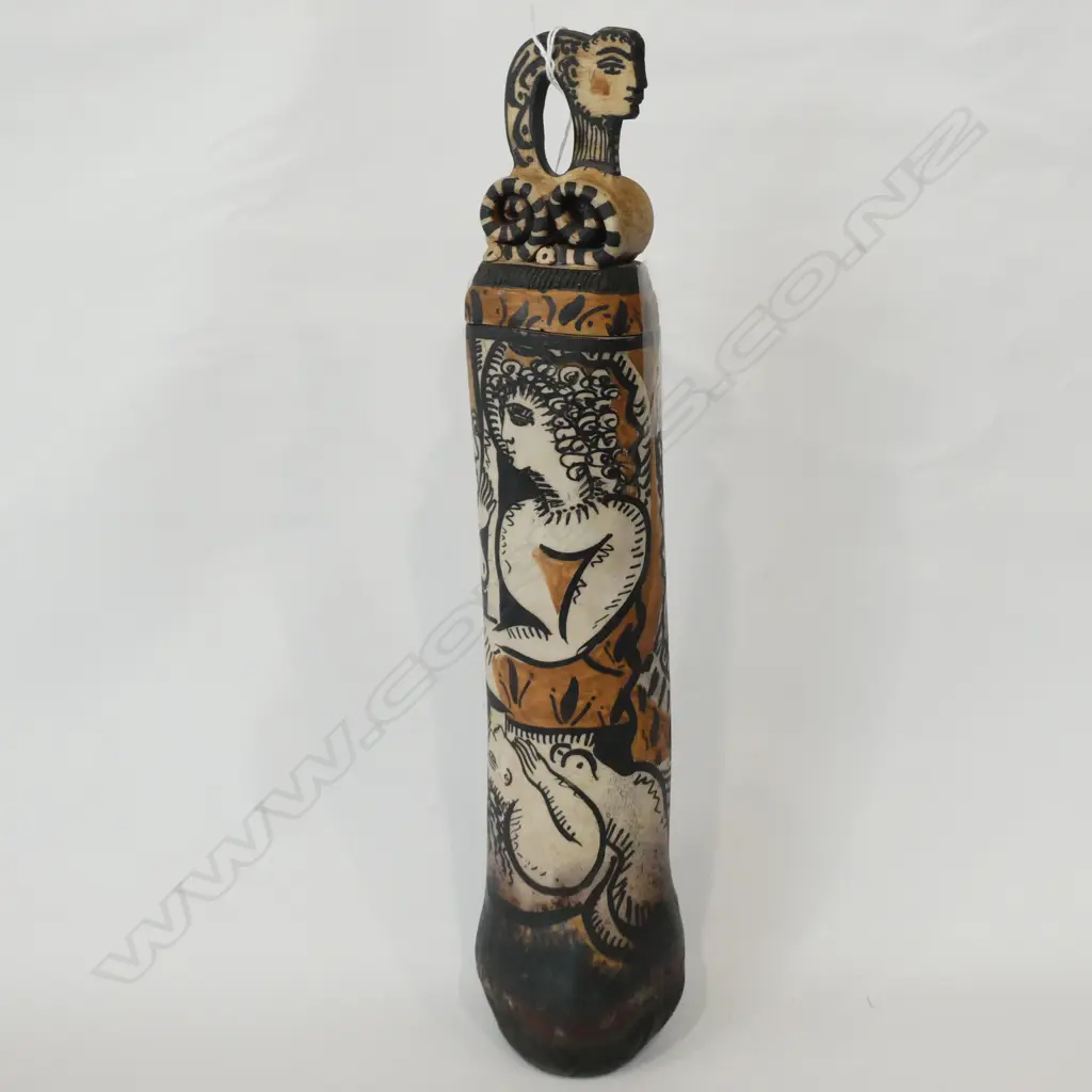 GAIL WEISBERG TALL CERAMIC LIDDED JUG Image 1++