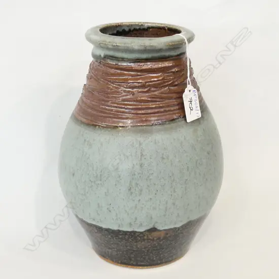 PETER STITCHBURY VASE BANDED GLAZE H. 260MM