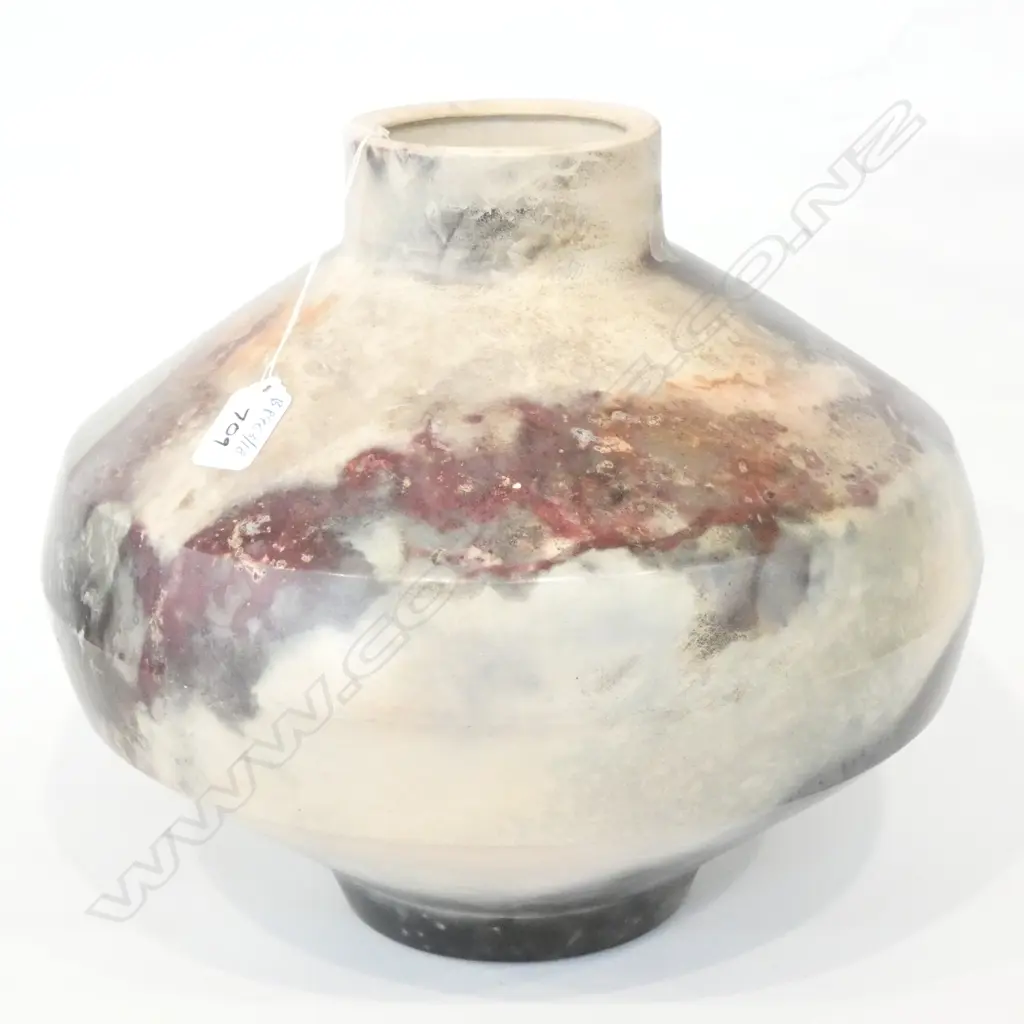RAKU FIRED CERAMIC VASE H 300 MM Image 1++