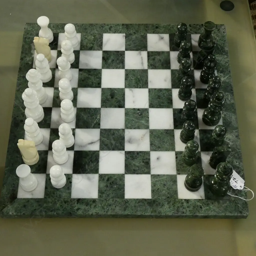 MARBLE CHESS BOARD & PCES  Image 1++