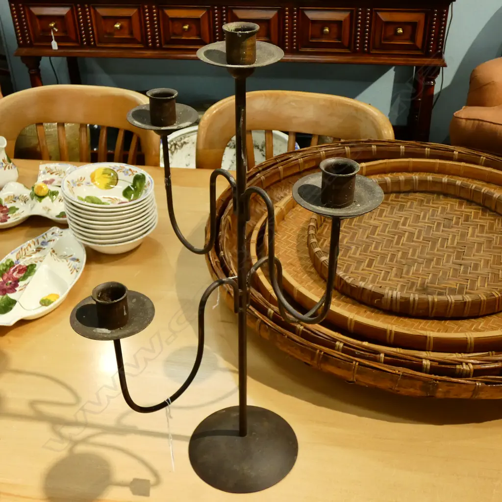 METAL CANDLE STAND H. 520MM Image 1++
