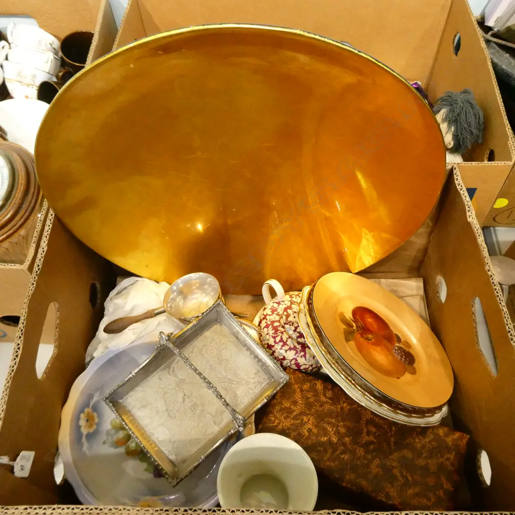 ASST LOT CHINA/DELFT/EP CONDIMENTS /W/WOOD LARGE TRAY ETC Image 1++