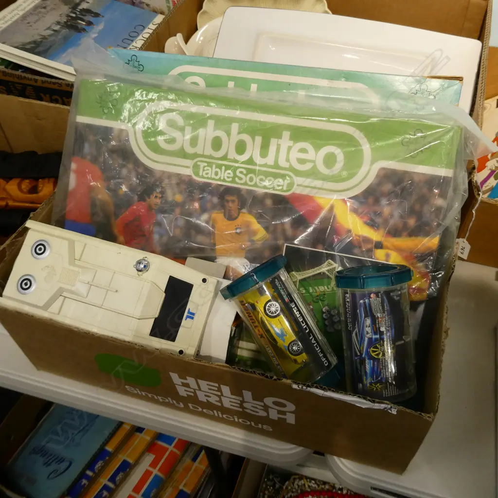ASST TOYS SUBBUTEO  TABLE SOCCER/DIE CAST CARS ETC Image 1++