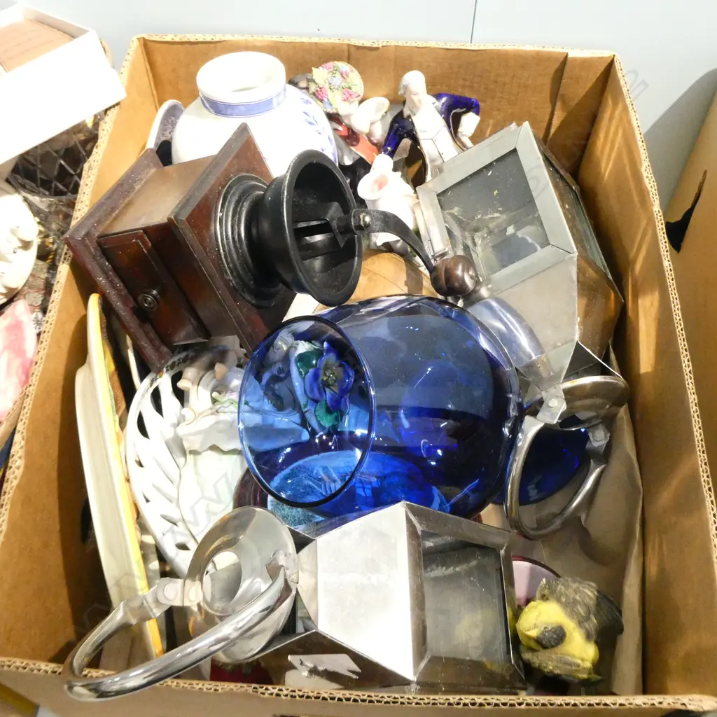 BOX LOT ASST. CHINA, LANTERNS, ETC Image 1++