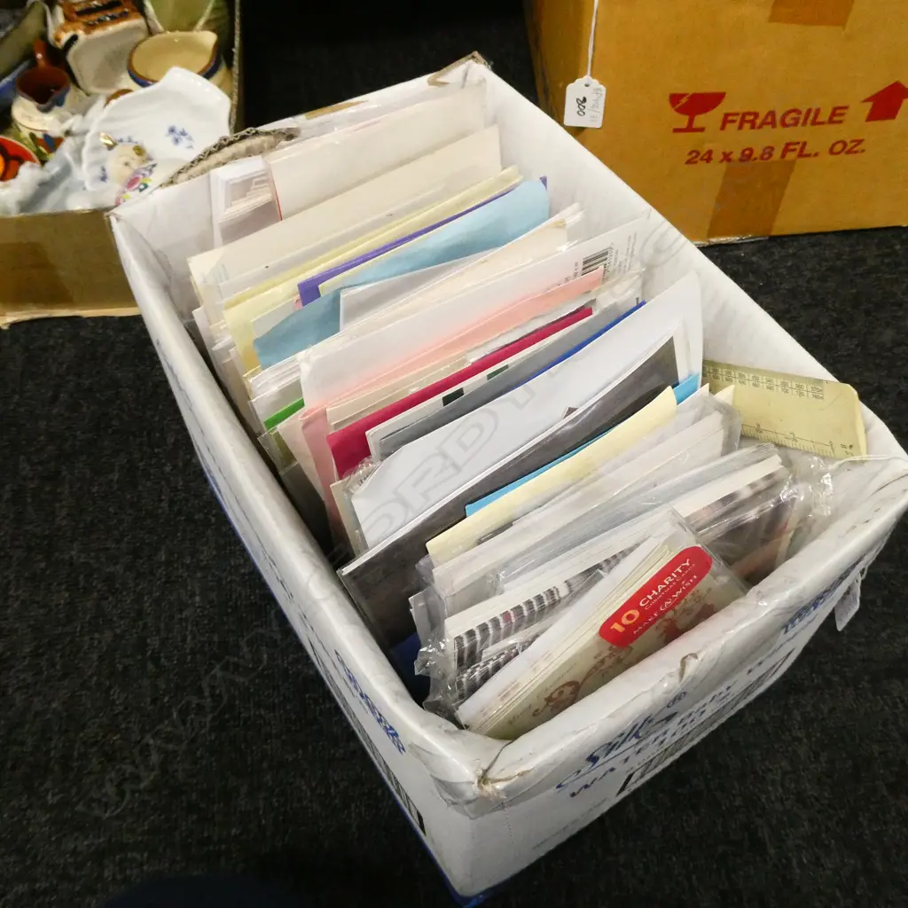 BOX LOT ASST. CARDS ETC Image 1++