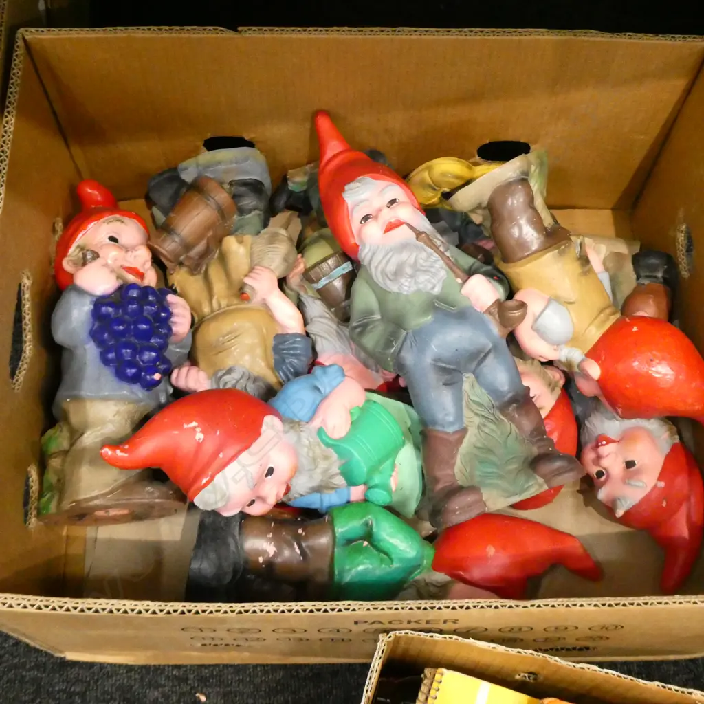 BOX LOT HEISSNER W. GERMAN RESIN GNOMES  Image 1++