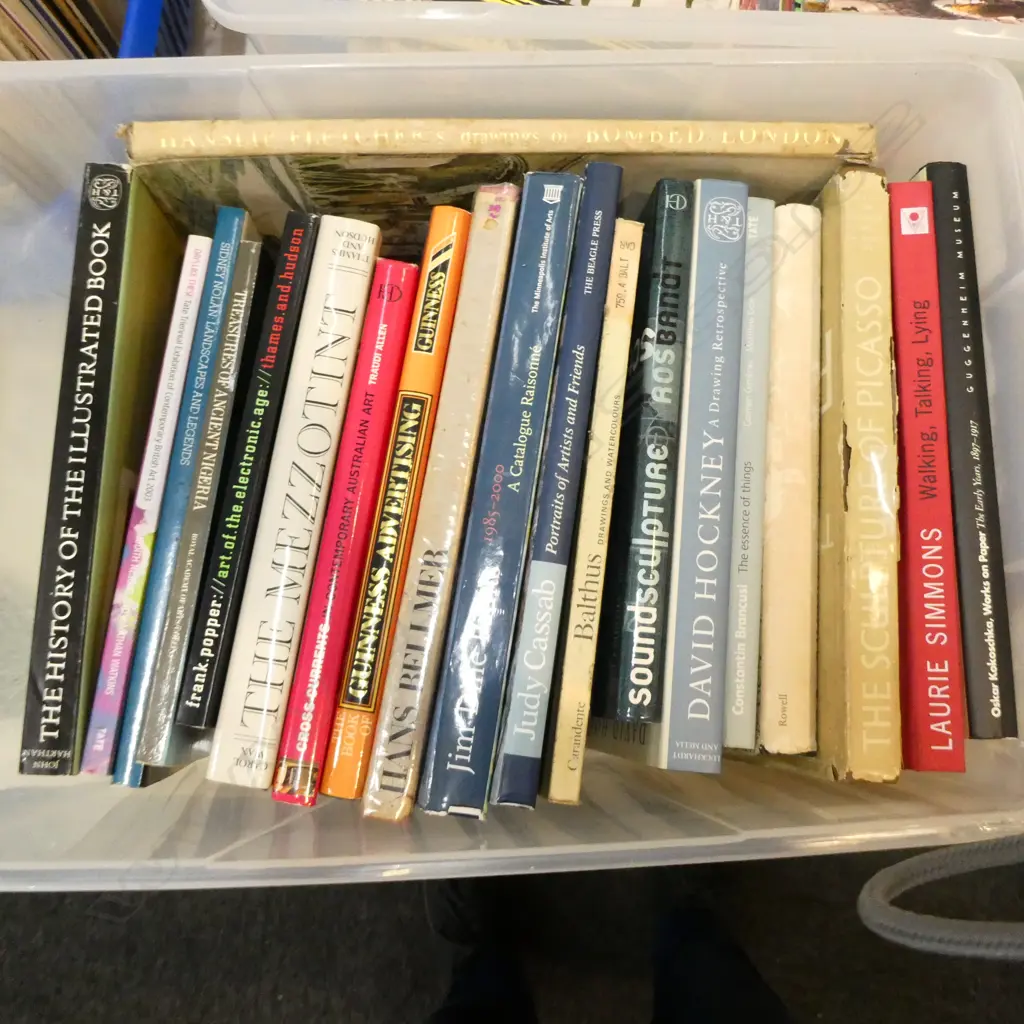 BOX LOT ASST. BOOKS ART INTEREST  Image 1++