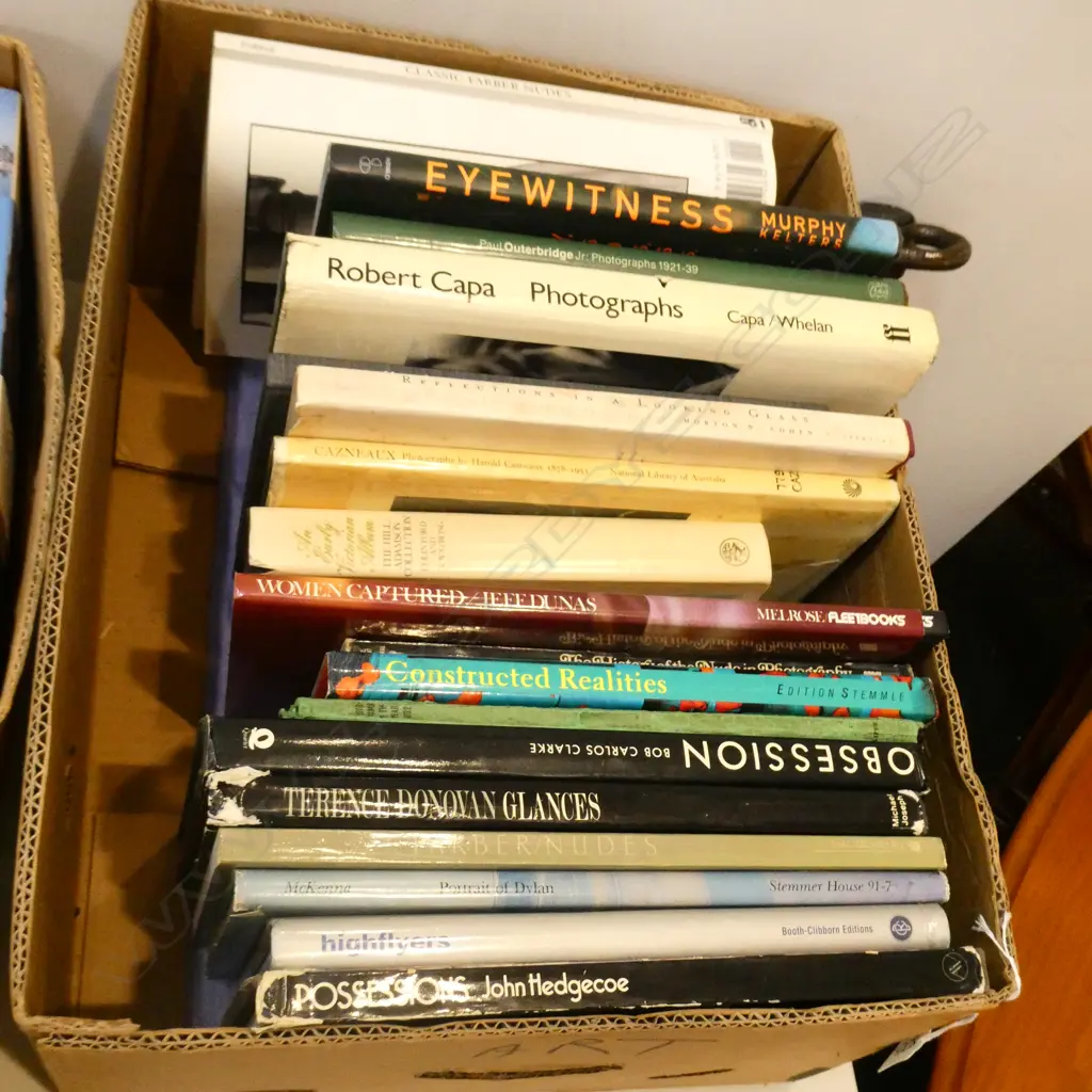 BOX LOT ASST. BOOKS PHOTOGRAPHY INTEREST  Image 1++