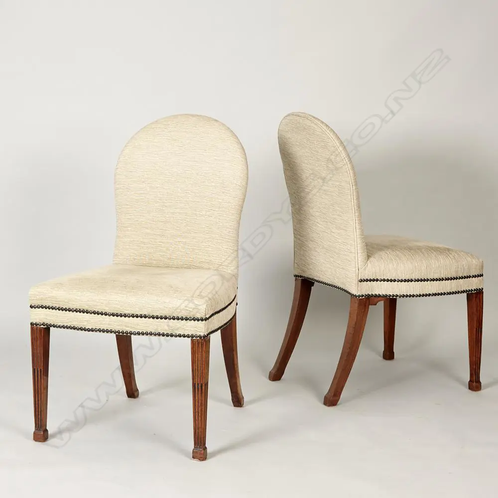 HARLEQUIN SET OF 8 UPHOLSTERED DINING CHAIRS Image 1++