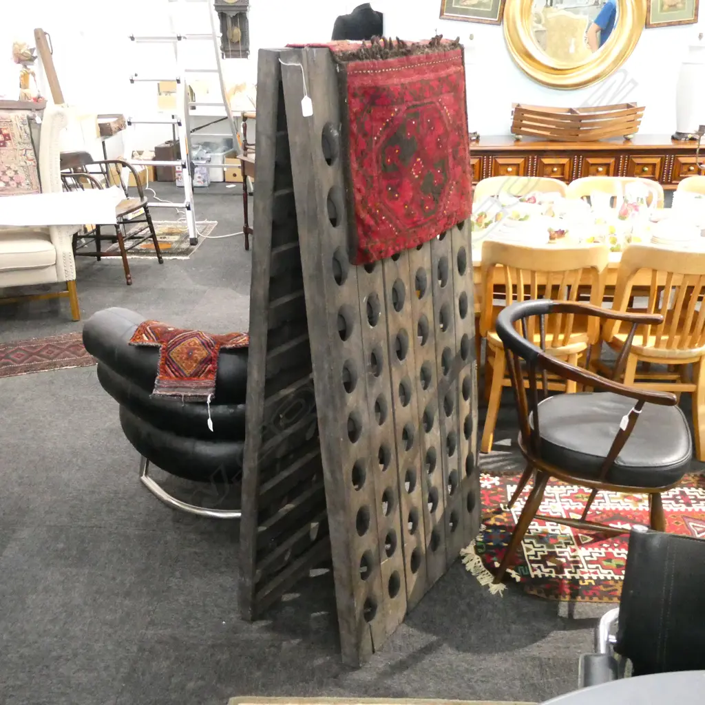 LARGE OAK  WINE RACK Image 1++