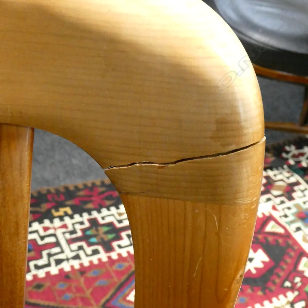 KAURI DINING TABLE 1830 X 900MM AND 8 CHAIRS NOTE: ONE OF THE CHAIRS WITH BROKEN BACK Image 1++