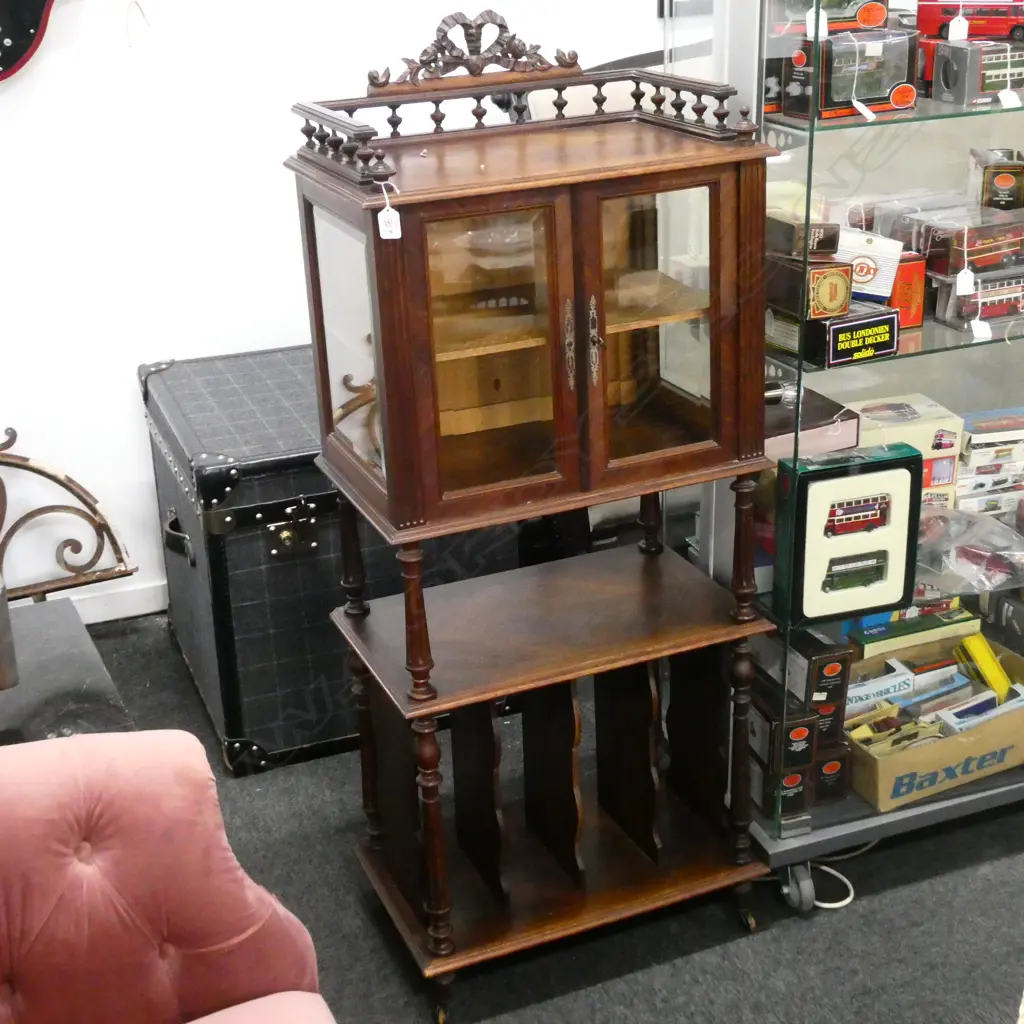 EDWARDIAN MUSIC CABINET 550 X 340 X 1330mm Image 1++