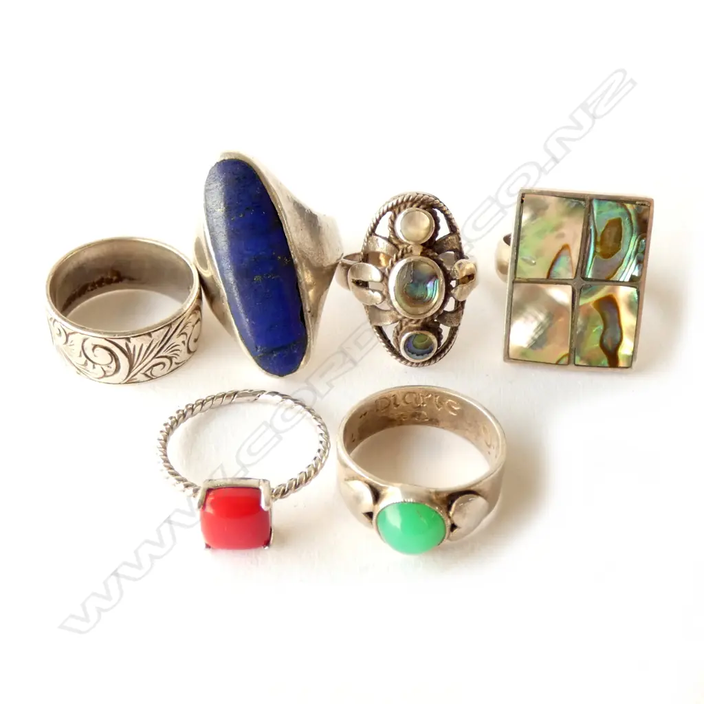 6 925 SILVER RINGS  Image 1++