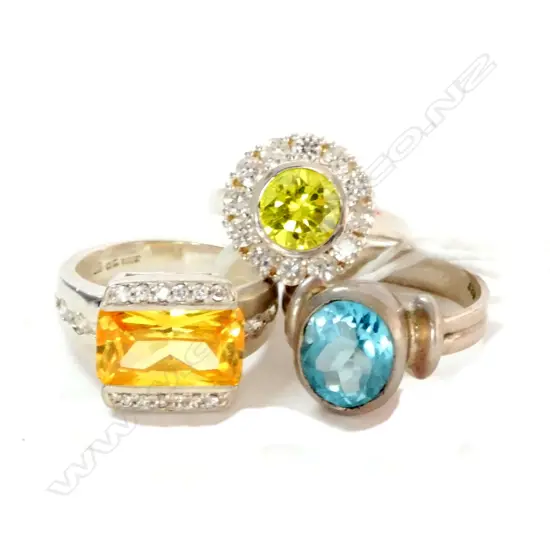 3 925 CZ RINGS 