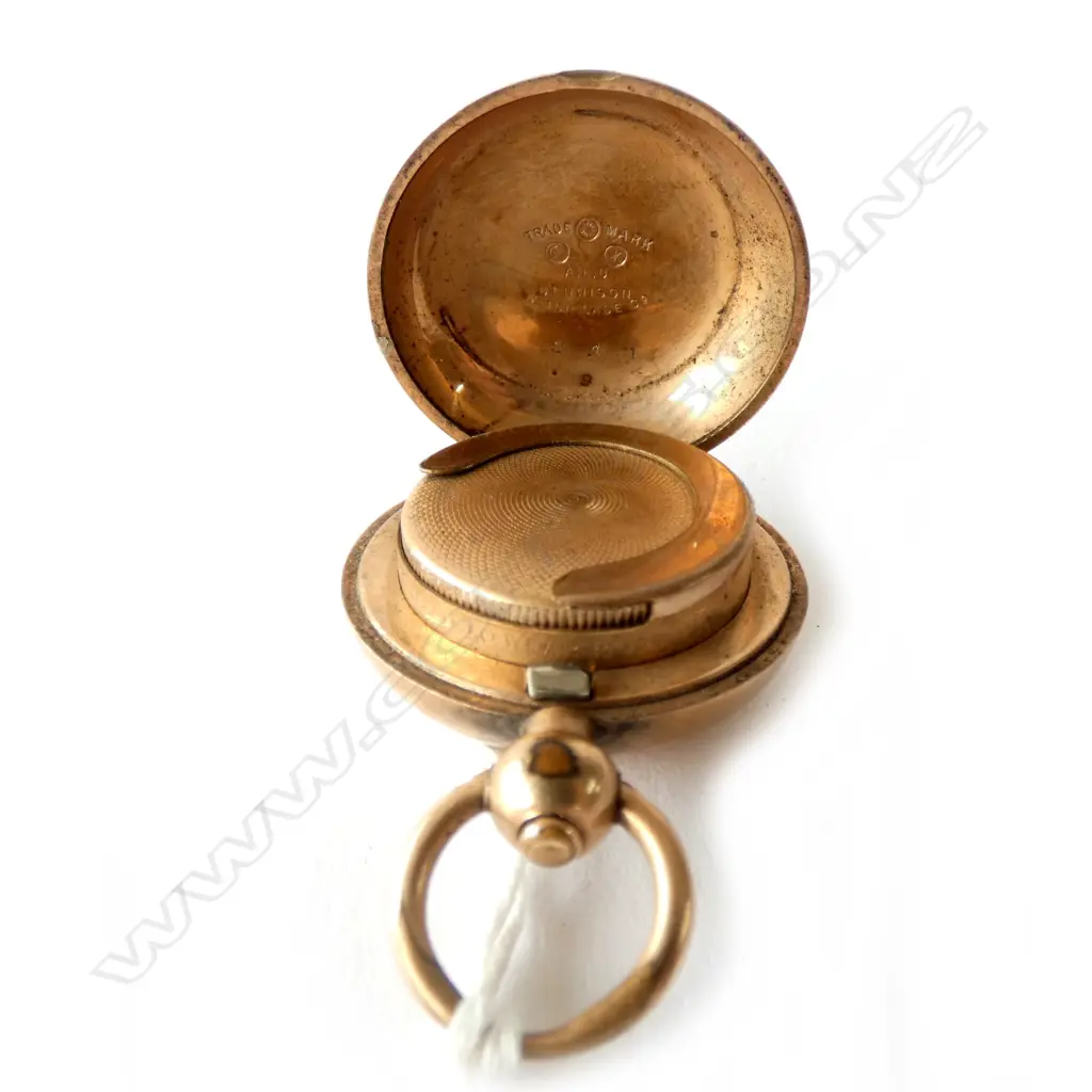 Gold Plated Sovereign Case c1910 Image 1++