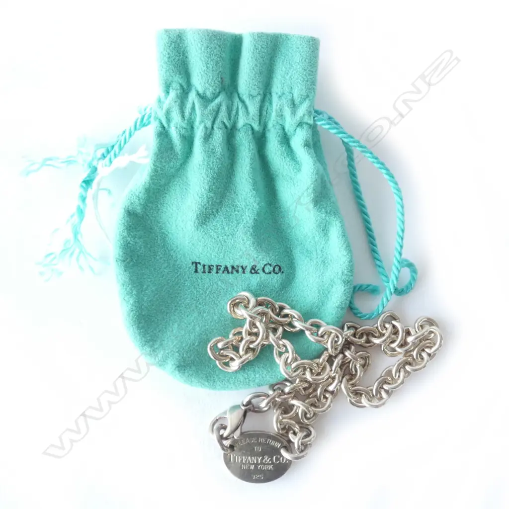 Tiffany and Co Sterling Silver Necklace in Tiffany bag Image 1++