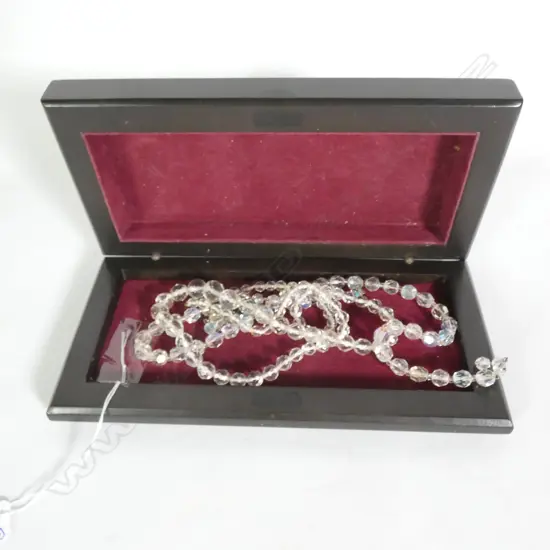 CRYSTAL BEADED NECKLACES & CLIP ON EARRINGS